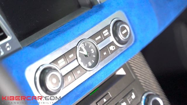 Перетяжка салона Range Rover Sport из "Штатного в синий" смотреть онлайн