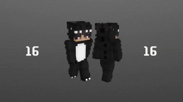 [ black & white ] aesthetic minecraft skins || + links