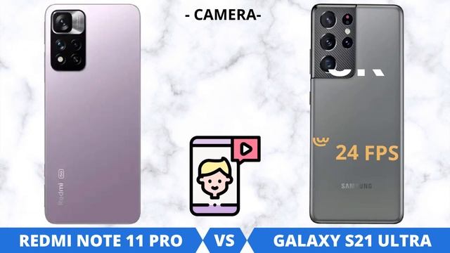 Xiaomi Redmi Note 11 Pro 5G VS Samsung Galaxy S21 Ultra 5G смотреть онлайн