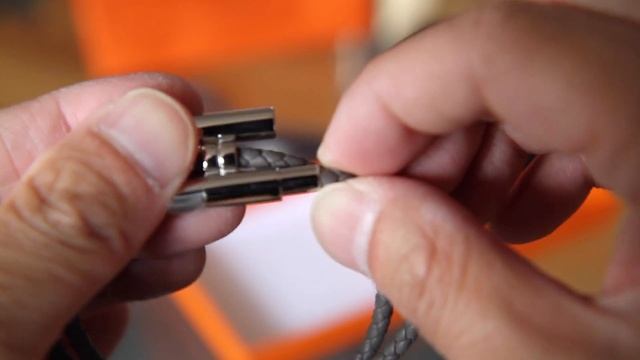 Hermes Tournis Leather Bracelet Unboxing Gray Swift/PHW смотреть онлайн