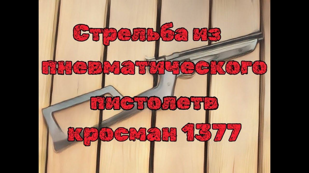 Стрельба из пневматического пистолета Кросман crosman1377 смотреть онлайн