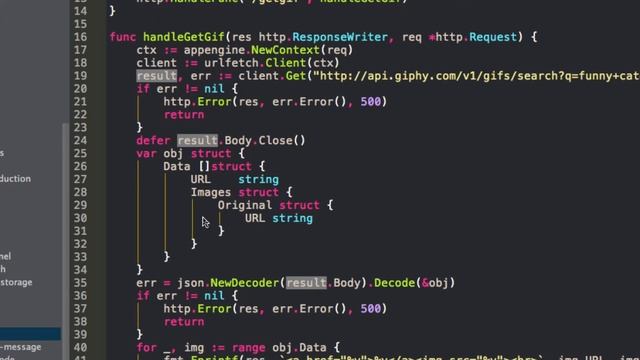 Golang API смотреть онлайн