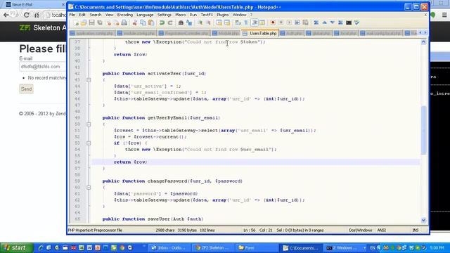 "Forgotten Password" with Zend Framework 2 using "Table Data Gateway" смотреть онлайн