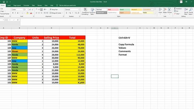 How to use Paste Special to copy format, formula, values & its shortcut key in Excel? Lesson 26 смотреть онлайн