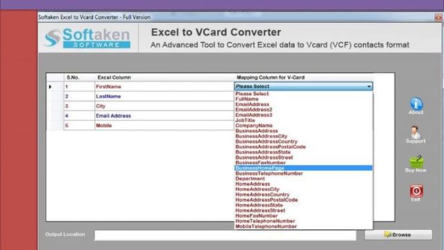 XLS to vCard Converter Software смотреть онлайн