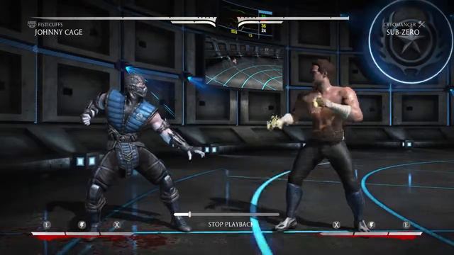 Mortal Kombat X Johnny cage corner kombo 4 nut shots!!!! смотреть онлайн