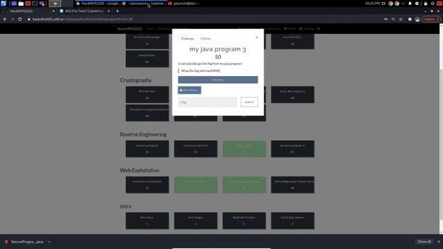 HackMHS 2021 CTF - my java program 3 смотреть онлайн