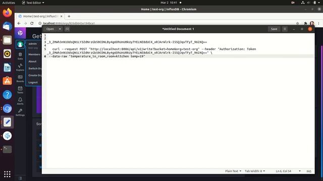 2/ -influxdb- CURL смотреть онлайн