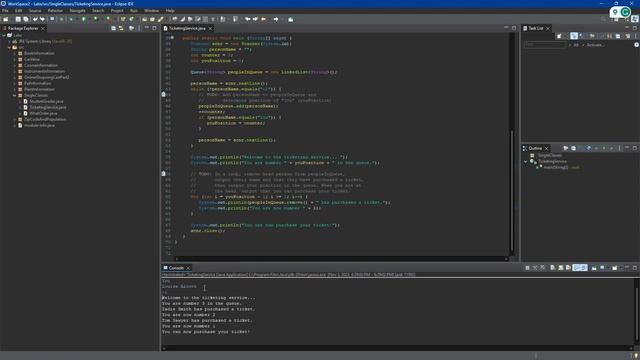 Java Lab: Ticketing service (Queue) смотреть онлайн