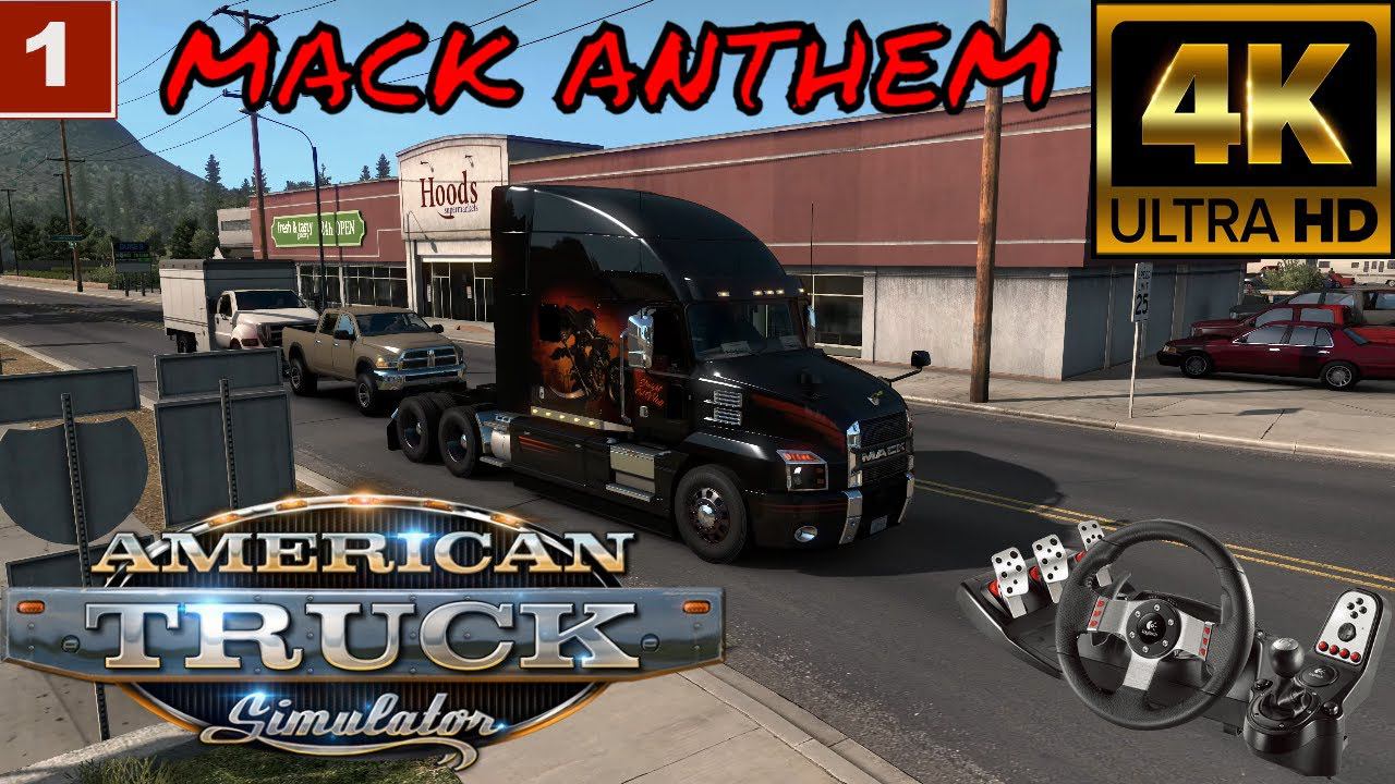 4K American Truck Simulator gameplay New truck MACK ANTHEM смотреть онлайн