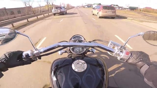 Yamaha XV1700 Warrior | Ride in City | Test Drive | Тест драйв смотреть онлайн