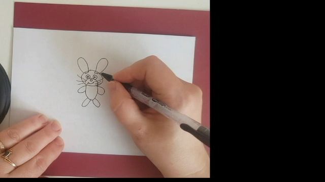 Как нарисовать зайчика на скейте, легко и просто смотреть онлайн