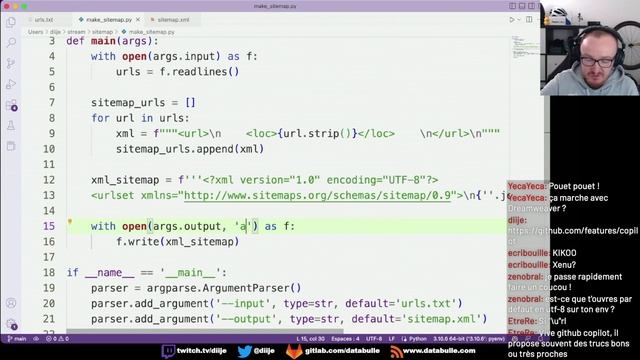 Github Copilot et Génération d'un sitemap XML | Let's Code - Python pour le SEO #10 смотреть онлайн