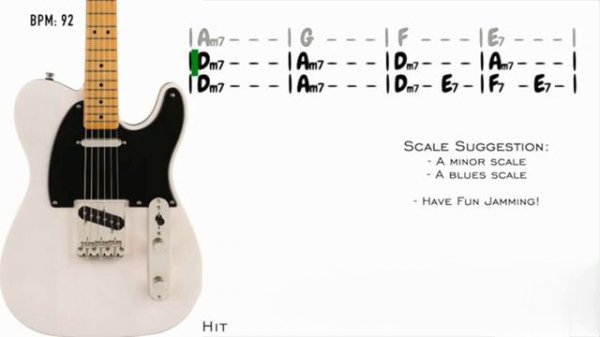 A Minor Slow Blues Backing Track _ Guitar Backing Track