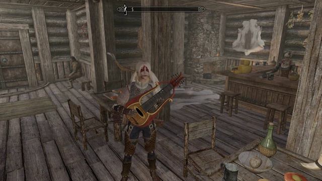 The Elder Scrolls Skyrim реакция НПЦ на игре на лютне смотреть онлайн