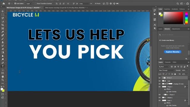 Photoshop Tutorial - E-Commerce Banner Design смотреть онлайн