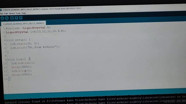 How to Interface Arduino | LCD | Arduino LCD Blink Text | 16x2 LCD Cursor Blinking Command смотреть онлайн