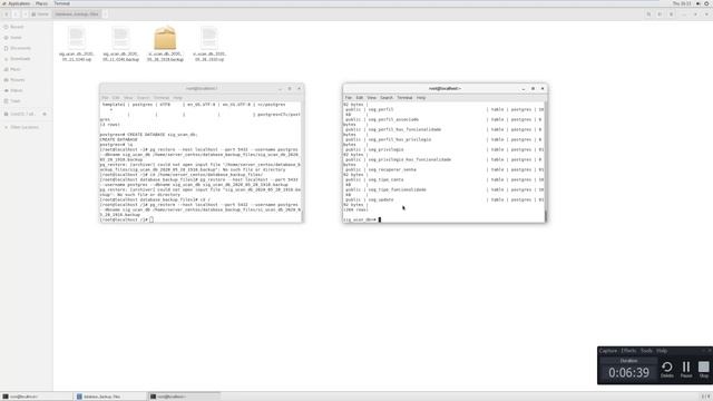 PostgreSQL Restore Banco de Dados no Terminal CentOS смотреть онлайн
