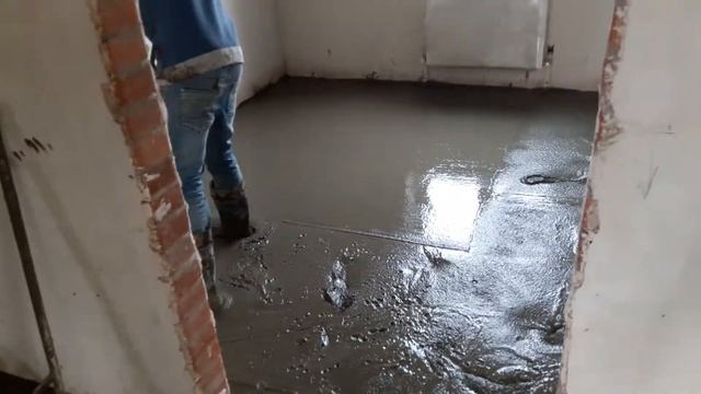 Жидкая стяжка на тёплый пол г. Абинск. Растворонасос PFT ZP3 смотреть онлайн