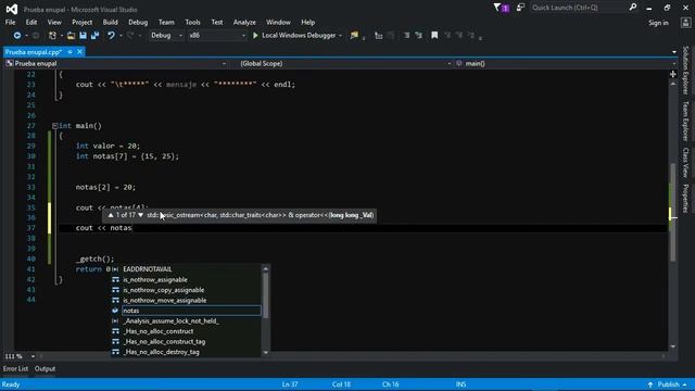 Tutorial C++ #10. Arrays o Arreglos. Visual Studio. FULL HD. смотреть онлайн