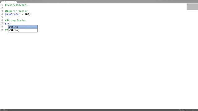 Perl - Scalars смотреть онлайн