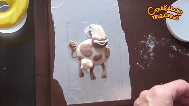 Лепка из соленого теста. Выпуск 9. Как слепить из теста корову / Modeling from salty dough смотреть онлайн