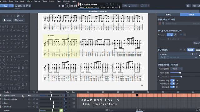 Badflower - Move me Tabs, Music sheets, Guitar pro, instrumental смотреть онлайн