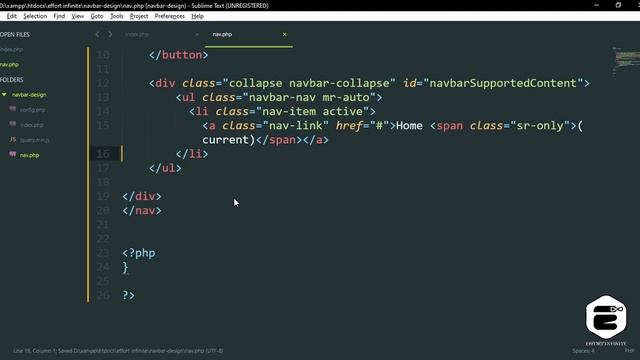 DESIGN NAVBAR THROUGH FUNCTION ARGUMENTS USING PHP смотреть онлайн
