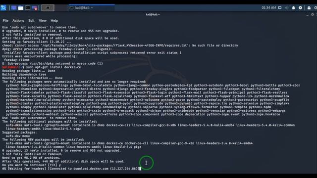 Docker Install on kali 2020.1 смотреть онлайн