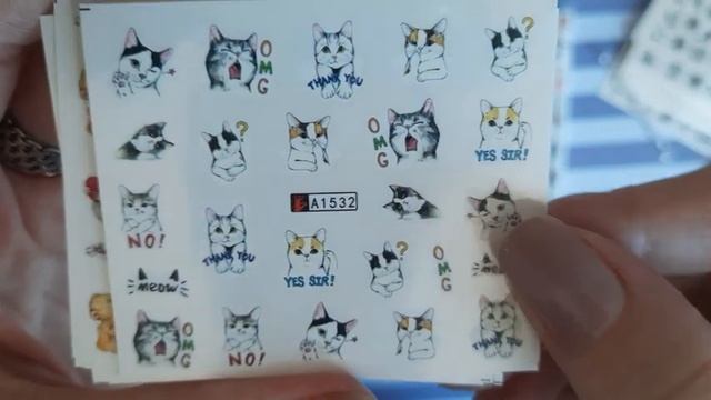 №5/Распаковка посылки/Гора наклеек для ногтей/Для всех, кто любит дизайн с наклейками смотреть онлайн