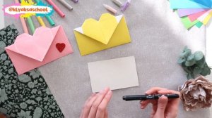 Как сделать красивый конверт своими руками // конверт на день влюбленных
