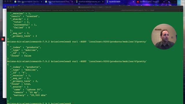 Elastic - a brief demo using curl and command line. смотреть онлайн