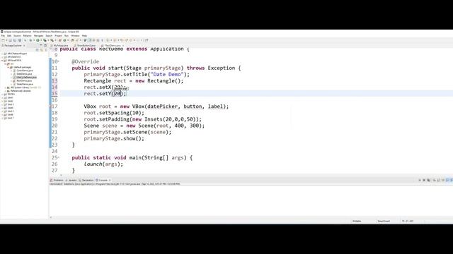 How to create a Rectangle Shape using Javafx смотреть онлайн