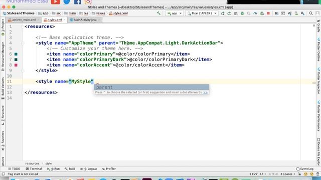 43 Android Sudio Theme & Style XML смотреть онлайн
