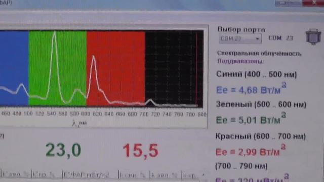 Тест лампы дневного света для растений. 85Ватт 6400к. смотреть онлайн