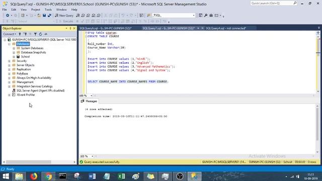 alter table and variables through ssms and t-sql смотреть онлайн