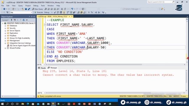 Ms SQL Server - Case and Aggregate Function смотреть онлайн