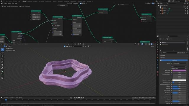 LIVENODING Five Sided Infinite Loop Using Geometry Nodes смотреть онлайн