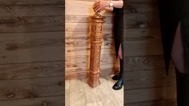 Заходной резной столб Черкесск на лестницу смотреть онлайн
