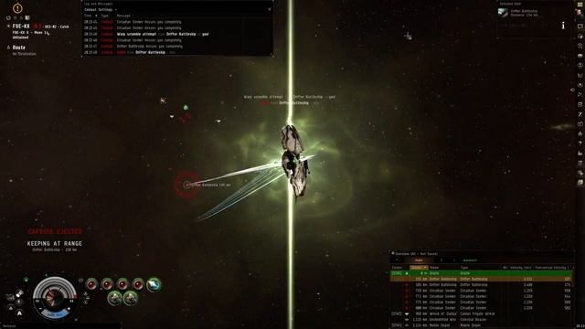 EVE Online Drifter Test, Oracle 100mn MWD смотреть онлайн