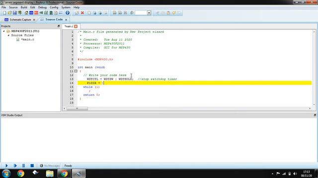 MSP430 Programming with Proteus- Interfacing of Seven Segment Display with MSP430 смотреть онлайн
