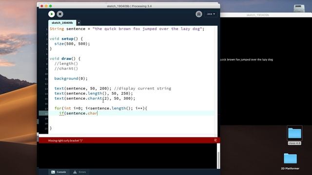 Using charAt() and length() смотреть онлайн