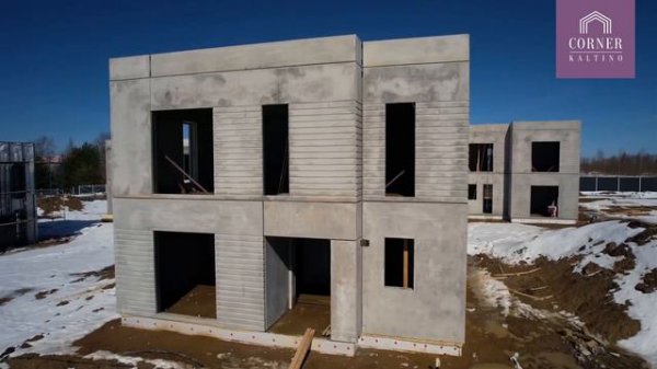 Коттеджный поселок CORNER  KALTINO в Ленинградской области. Ход строительства. Апрель 2023