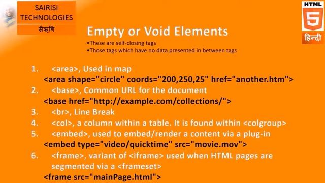 PART 38 HTML Empty Or Void Tags смотреть онлайн