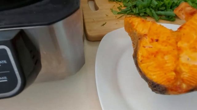 Гриль Ninja!!!Стейки семги в гриле Ninja!!! По Кавказски!!!!! смотреть онлайн