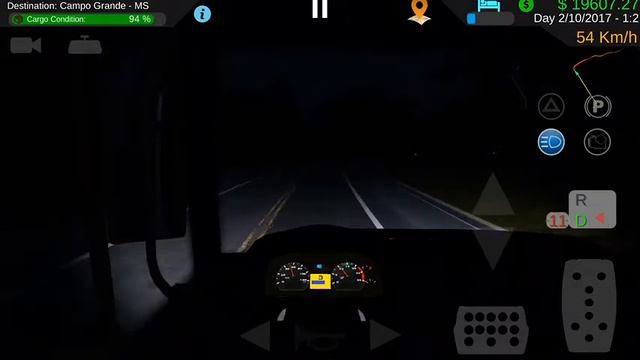 Heavy truck simulator with heavy traffic at night mode смотреть онлайн