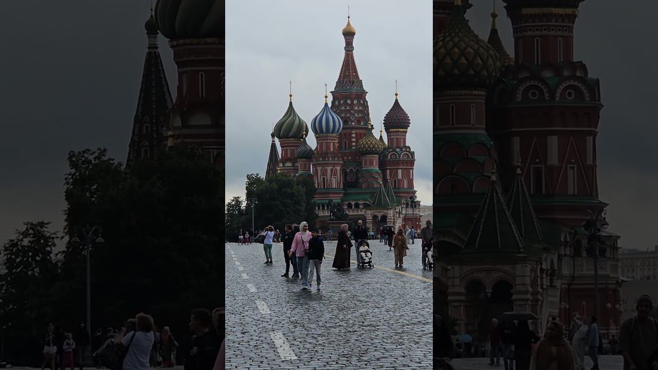 Москва, Красная площадь.  дождливый понедельник июля 2024           #moskov #краснаяплощадь #ленин