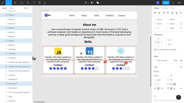 Portfolio web site using Figma | Part 2 смотреть онлайн