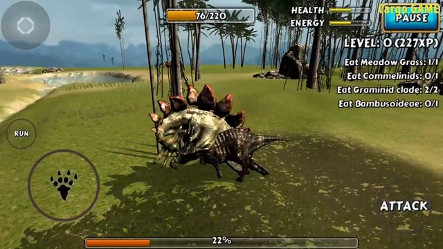 Stegosaurus GamePlay: Dinosaur Simulator Jurassic Survival Games - GamePlay Mobile Android HD смотреть онлайн