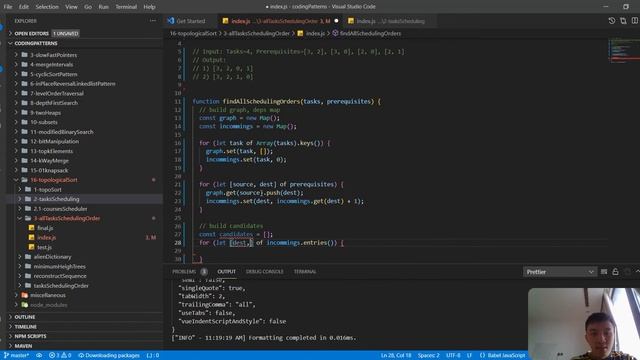 Topological Sort 3: All Tasks Scheduling Orders смотреть онлайн